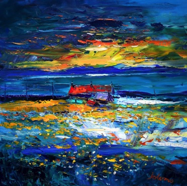 Autumn Sunset Isle of Iona 24x24